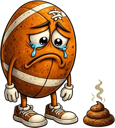 bleed blue fantasy football sad mascot